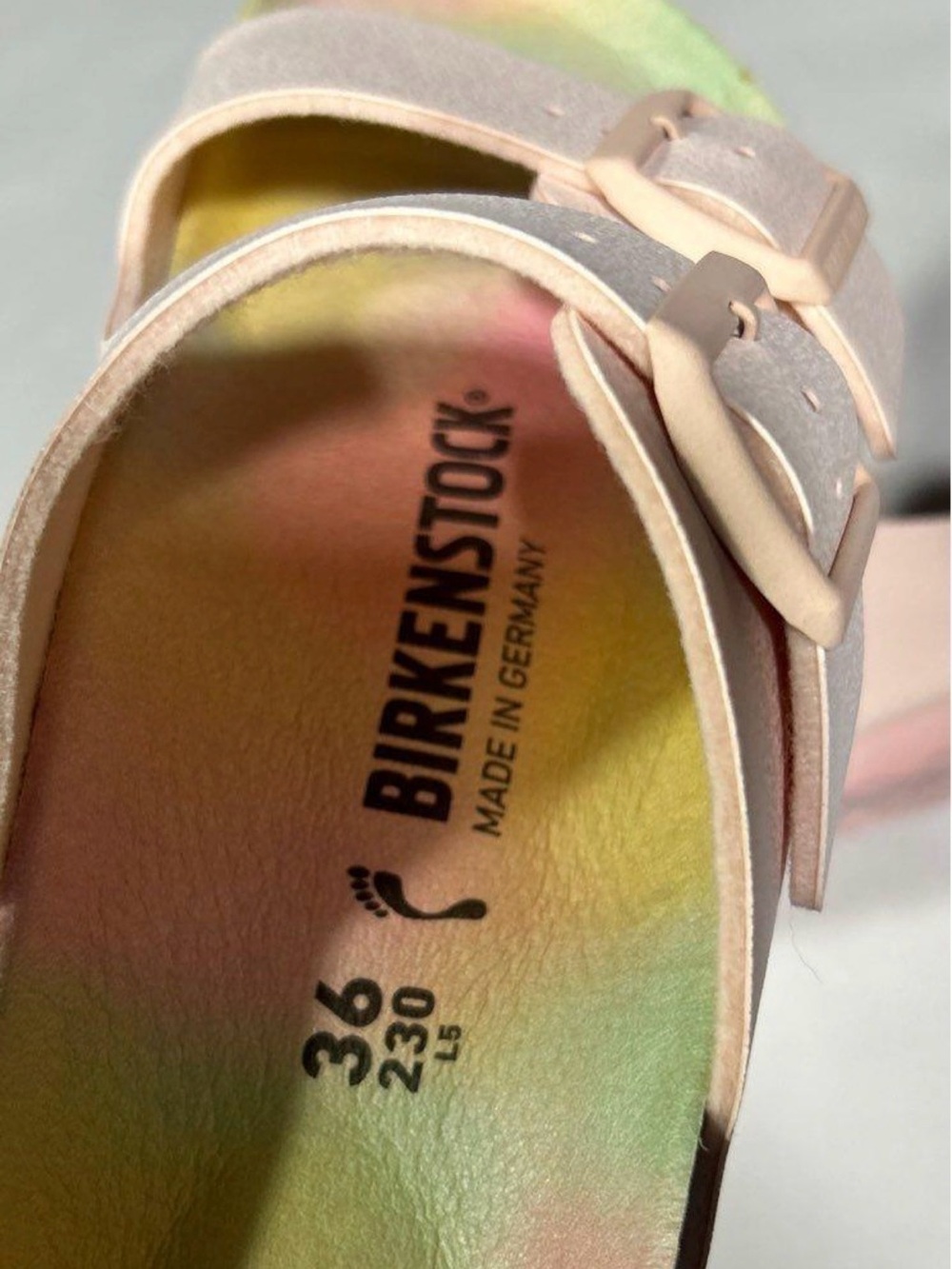 Birkenstock Womens Arizona EVA Sandals - Light rose / Tie Dye - Picture 7 of 9